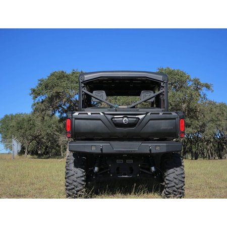 STEELCRAFT AUTOMOTIVE 16-C CAN AM DEFENDER ALL FINE TEXTURED BLACK UTV REAR BUMPER REPLACEMENT 65-1000
